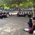 Pelaksanaan kegiatan Kelas Hybrid/Outdoor UPT. Bahasa 