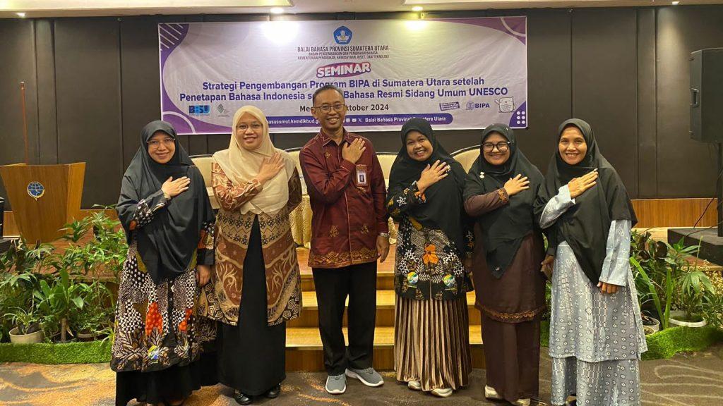 UPT Bahasa UIN Syahada Padangsidimpuan ikuti Seminar dalam rangka Semarak kan BIPA  di Sumatera Utara