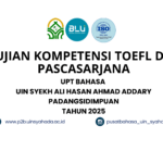 Jadwal Uji Kompetensi Toefl Dan Toafl Nim 18, 19, 20, Dan Pascasarjana