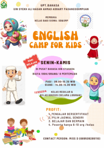 Englis Camp For Kids